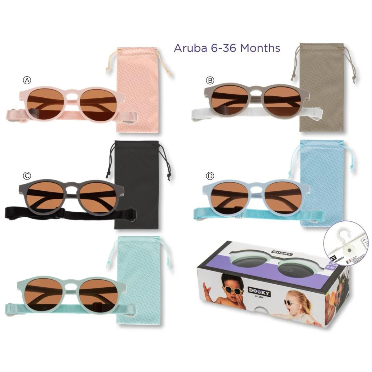 Okulary przeciwsłoneczne Dooky Aruba MINT 6-36 m Okulary przeciwsłoneczne Dooky Aruba MINT 6-36 m