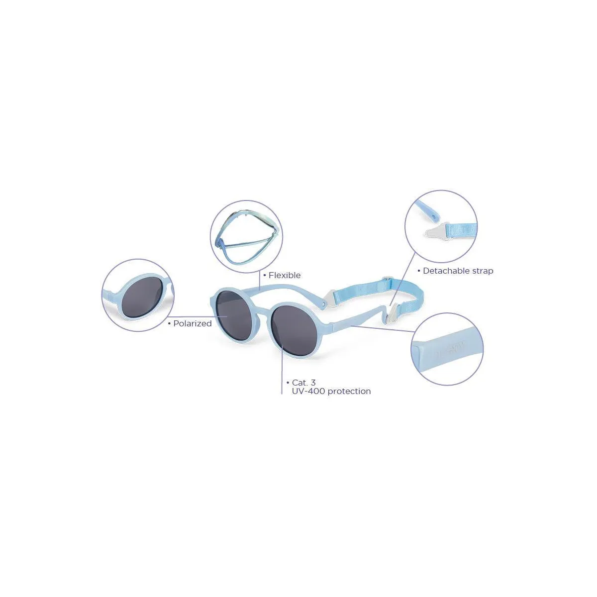 Okulary przeciwsłoneczne Dooky Fiji BLUE 6-36 m Okulary przeciwsłoneczne Dooky Fiji BLUE 6-36 m