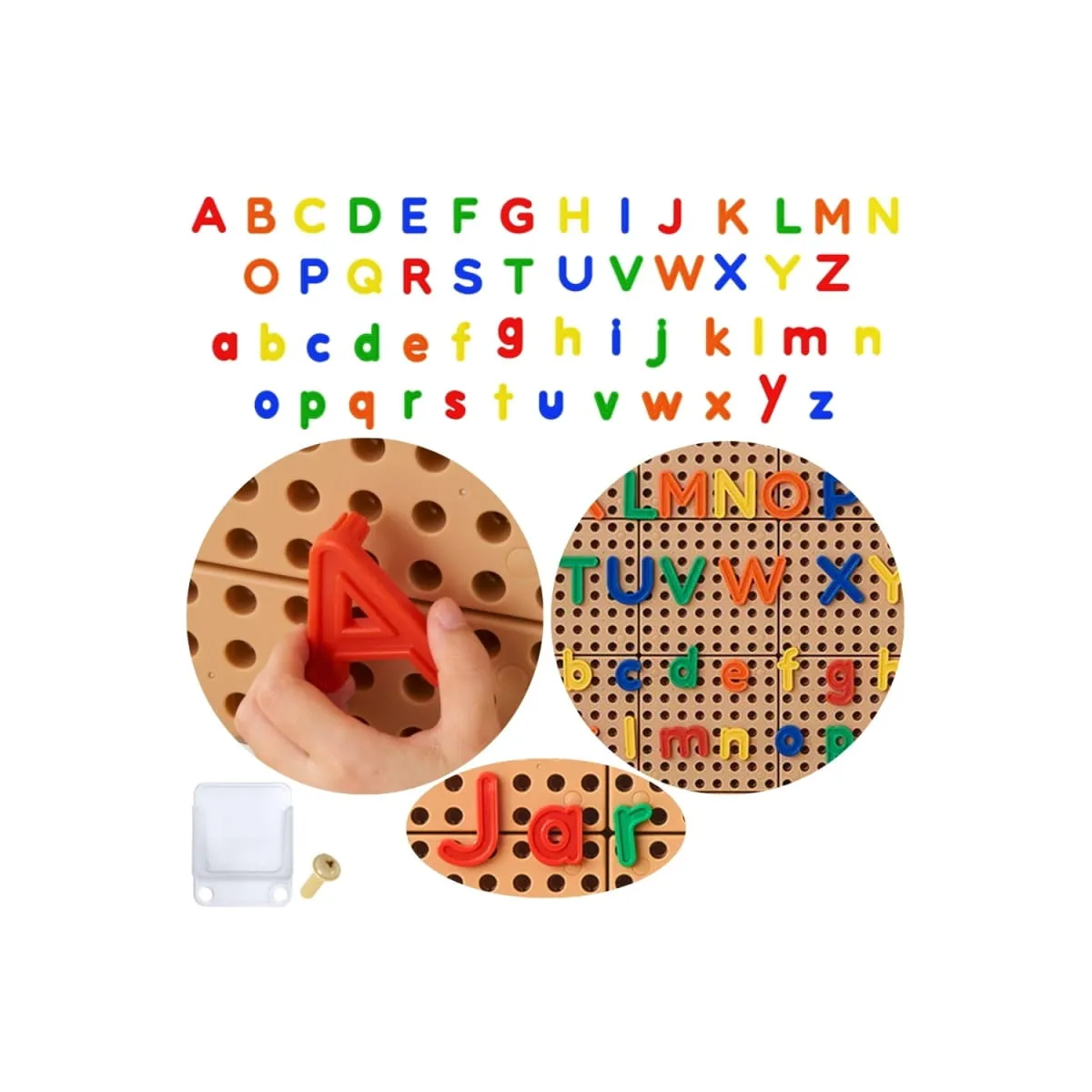 MASTERKIDZ Alfabet Zestaw Liter (Dużych i Małych) do Paneli Ściennych STEM 122 el. MASTERKIDZ Alfabet Zestaw Liter (Dużych i Małych) do Paneli Ściennych STEM 122 el.