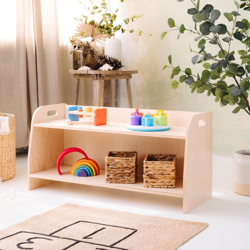 Rotacja zabawek Montessori na półce - Tender Leaf Toys i SMALL FOOT